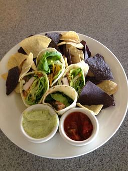 Product: Chicken Wrap - Brennecke's Beach Broiler in Poipu Beach Park - Koloa, HI American Restaurants