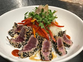 Product: Fresh catch special- Seared Ahi Tuna - Brick Wood Fired Bistro in Prince Frederick, MD American Restaurants