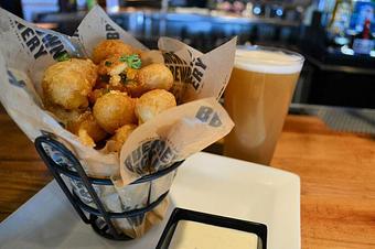 Product: BRICKTOWN WATONGA CHEESE CURDS - Bricktown Brewery in Oklahoma City, OK American Restaurants