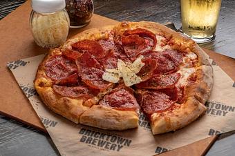 Product: BRICKTOWN RUSTIC PEPPERONI PIZZA - Bricktown Brewery in Oklahoma City, OK American Restaurants