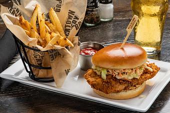 Product: BRICKTOWN CHICKEN SANDWICH WITH SPICY MAYO - Bricktown Brewery in Oklahoma City, OK American Restaurants