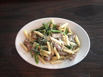 Product: Penne, Broccoli Rabe & Italian Sausage - Brooklyn Pub in Brooklyn, NY American Restaurants