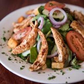 Product: Mixed Green Salad with tender grilled chicken! - Brooklyn Pub in Brooklyn, NY American Restaurants