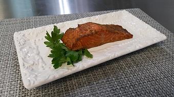 Product: Baked Honey Dill Salmon - Brown’s Bistro in Gulf Coast Plaza - Venice, FL Seafood Restaurants