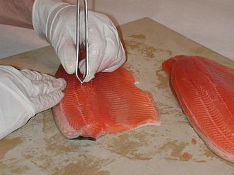 Product: We'll bone your fish for you... - Burhop's Seafood Hinsdale in Grant Square Center - Hinsdale, IL Seafood Restaurants