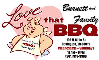 Product - Burnett and Family Bbq in Covington, TN Barbecue Restaurants