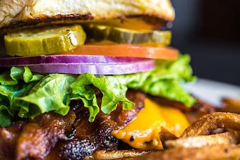 Product: Bacon Cheddar Burger - Cactus Bar & Grill in Loop - Chicago, IL Bars & Grills