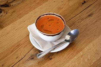 Product: gazpacho andaluz - Cafe Ba-Ba-Reeba! in Lincoln Park - Chicago, IL Gluten Free Restaurants