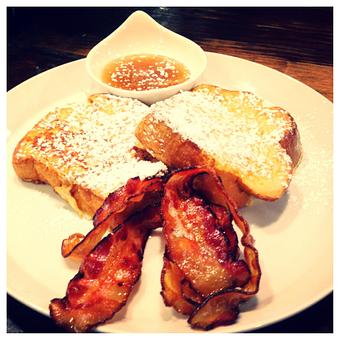 Product: Classic French Toast with Bacon - Cafe Moulin in Pittsburgh, PA French Restaurants