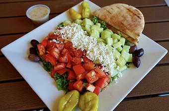 Product: Greek Salad - California Pita & Grill Beverly Hills in Beverly Hills, CA Greek Restaurants