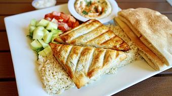 Product: Spinach Pie Plate - California Pita & Grill Beverly Hills in Beverly Hills, CA Greek Restaurants