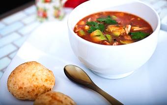 Product: Seafood Gazpacho - Carmo in Warehouse District - New Orleans, LA Vegan Restaurants