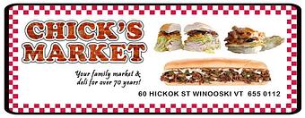 Product - Chick's Market & Deli in Winooski, VT Delicatessen Restaurants