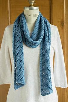 Product: allhemp6 Diagonal Lace Scarf - Churchmouse Yarns & Teas in Bainbridge Island, WA Sewing & Yarn Supplies