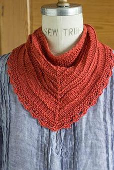 Product: Seashore Kerchief - Churchmouse Yarns & Teas in Bainbridge Island, WA Sewing & Yarn Supplies