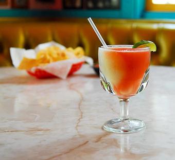 Product: Chuy's margaritas are made with fresh-squeezed lime juice. Try them on the rocks, frozen, swirl, strawberry, or dot - Chuy's in Sugar Land, TX Restaurants/Food & Dining