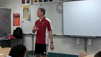 Product: Talking at Lincoln Junior Highs Career Day. Speaking about how important good coaching is in a young persons life. - Coach Quick Performance Training in Naperville, IL Sports Schools & Training Camps