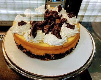 Product: This creamy treat is extra special with a generous layer of Oreos smothered on top of the whipped cream. - Coffee Guy Cafe in Pensacola, FL Coffee, Espresso & Tea House Restaurants