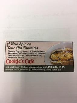 Product - Cookie's Cafe in East Longmeadow, MA Coffee, Espresso & Tea House Restaurants