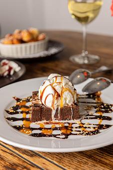 Product: Warm Brownie Sundae - Copinette in Midtown East, United Nations - New York, NY American Restaurants