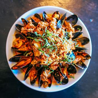 Product: Mussels with Chorizo - Cravings Tapas Bistro in Ridgewood, NJ Tapas Bars