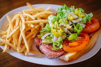 Product: An exciting new addition to our menu with an Italian deli twist - Crazy Horse Saloon & Grill in Nevada City, CA American Restaurants