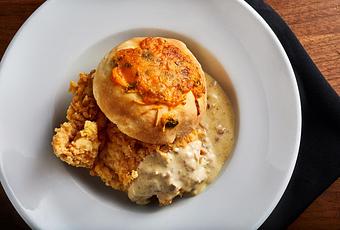 Product: Chicken & Biscuit - Criollo Restaurant in French Quarter - New Orleans, LA Cajun & Creole Restaurant
