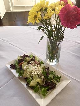 Product: Field of Greens Salad - Crystal Dining Room in 1886 Crescent Hotel & Spa - Historic Loop - Eureka Springs, AR American Restaurants