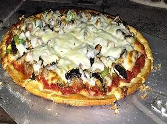 Product: Chicago thin crust pizza! - Cuzin's Tavern & Pizza in Midlothian, IL Beer Taverns
