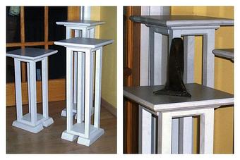 Product: Custom-Built Pedestals - D'anca Design in Westchester, IL Graphic Design Services