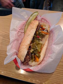 Product: Italian Beef Sandwich - Deerfoot Lodge in Hayward - Hayward, WI American Restaurants