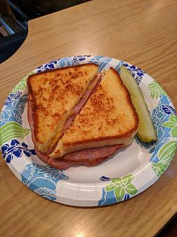 Product: Grilled Ham & Cheese - Deerfoot Lodge in Hayward - Hayward, WI American Restaurants