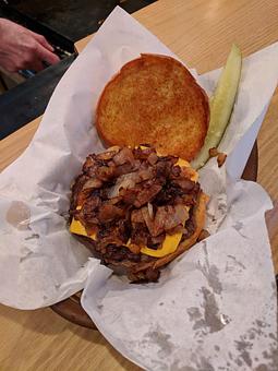 Product: The Myrt Burger - Deerfoot Lodge in Hayward - Hayward, WI American Restaurants