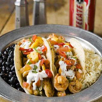 Product: Wednesday's Special-Seafood Tacos - Del Charro Saloon in Downtown Santa Fe - Santa Fe, NM American Restaurants