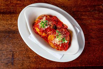 Product: Braised Chicken Meatballs - Di Pescara in Northbrook, IL Italian Restaurants
