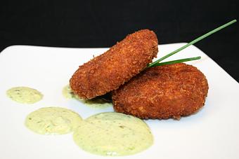 Product: fresh lump crab meat, with a lime-avocado sauce - Divani in Grand Rapids, MI American Restaurants