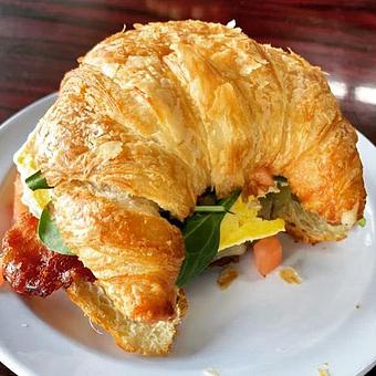 Product: Breakfast Sandwich on Croissant - Dom Bakeries North Carolina in North Wilkesboro, NC Bakeries