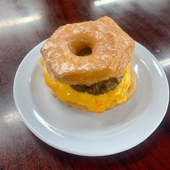 Product: The "Donut Judge Me" (BYO Breakfast Sandwich) - Dom Bakeries North Carolina in North Wilkesboro, NC Bakeries