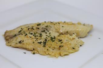 Product: Garlic Seared Tilapia - Draper's Catering of Memphis in Memphis, TN Bakeries