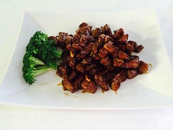 Product: sauteed diced beef with garlic - Dumpling House in Milford, CT Chinese Restaurants