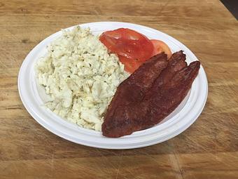 Product: Scrambled Egg Whites, Turkey Bacon and Tomatoes - El Brazo Fuerte Bakery in Pembroke Pines, FL Bakeries