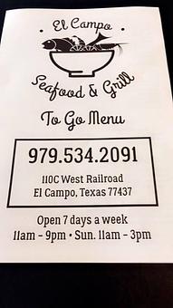 Product - El Campo Seafood And Grill in El Campo, TX Seafood Restaurants
