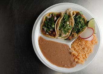 Product: Street Taco Plate - El Tucan Express in Grand Island, NE Hamburger Restaurants