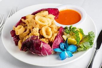 Product: crispy and golden served with marinara sauce - Empire Steak House in New York, NY Seafood Restaurants