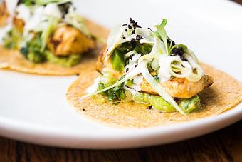 Product: Seared Wahoo with Cumin Crema, Crushed Avocado, Pickled Fennel, and Olive Crumble - Espita Mezcaleria in Washington, DC Bars & Grills