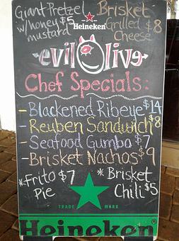 Product - Evil Olive in San Antonio, TX Bars & Grills