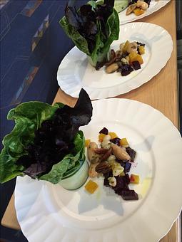 Product: Cucumber Wrapped Baby Lettuce with Feta Cheese, Kalamata Olives & White Balsamic Vinaigrette - Fat Freddy's Catering in Phoenix, AZ American Restaurants