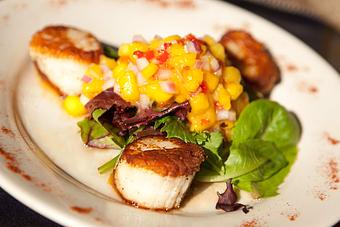 Product: Scallop App - Fins & Tales in Southbridge, MA Seafood Restaurants