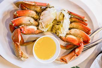 Product: Dungeness Crab—cooked or live! - Fisherman's Market in Whiteaker - Eugene, OR Seafood Restaurants