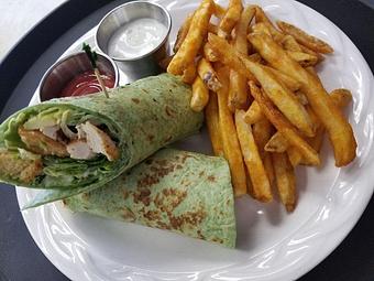 Product: Blackened Chicken Caesar Wrap - Food Addictz Grill in Jacksonville, FL Comfort Foods Restaurants